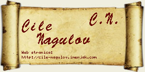 Ćile Nagulov vizit kartica